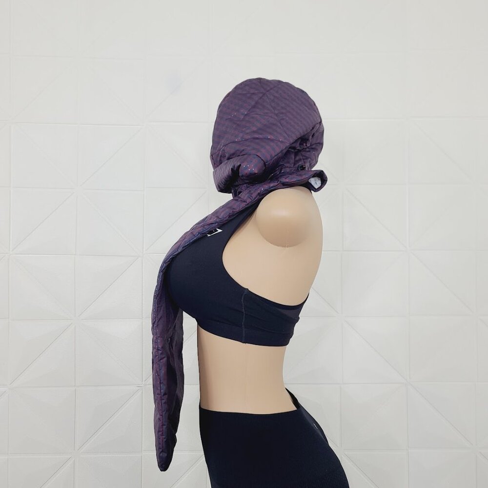Lululemon Women's Blue Purple Dickie Gin Gin Gingham Inkwell Under Any Jacket Os View 4